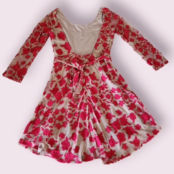 For Love & Lemons Red Temecula Lace Mini Dress - Picture 7 of 7
